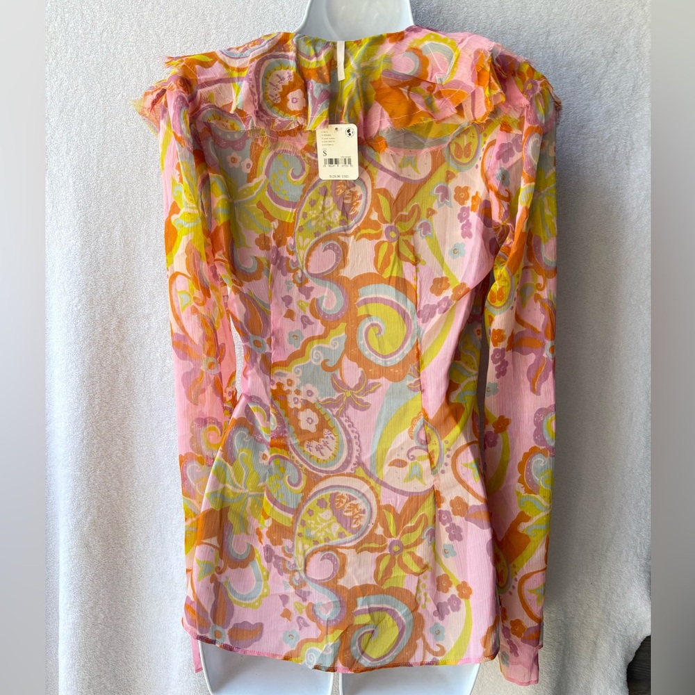 Free People The Groove Printed Top - Picture 4 of 6